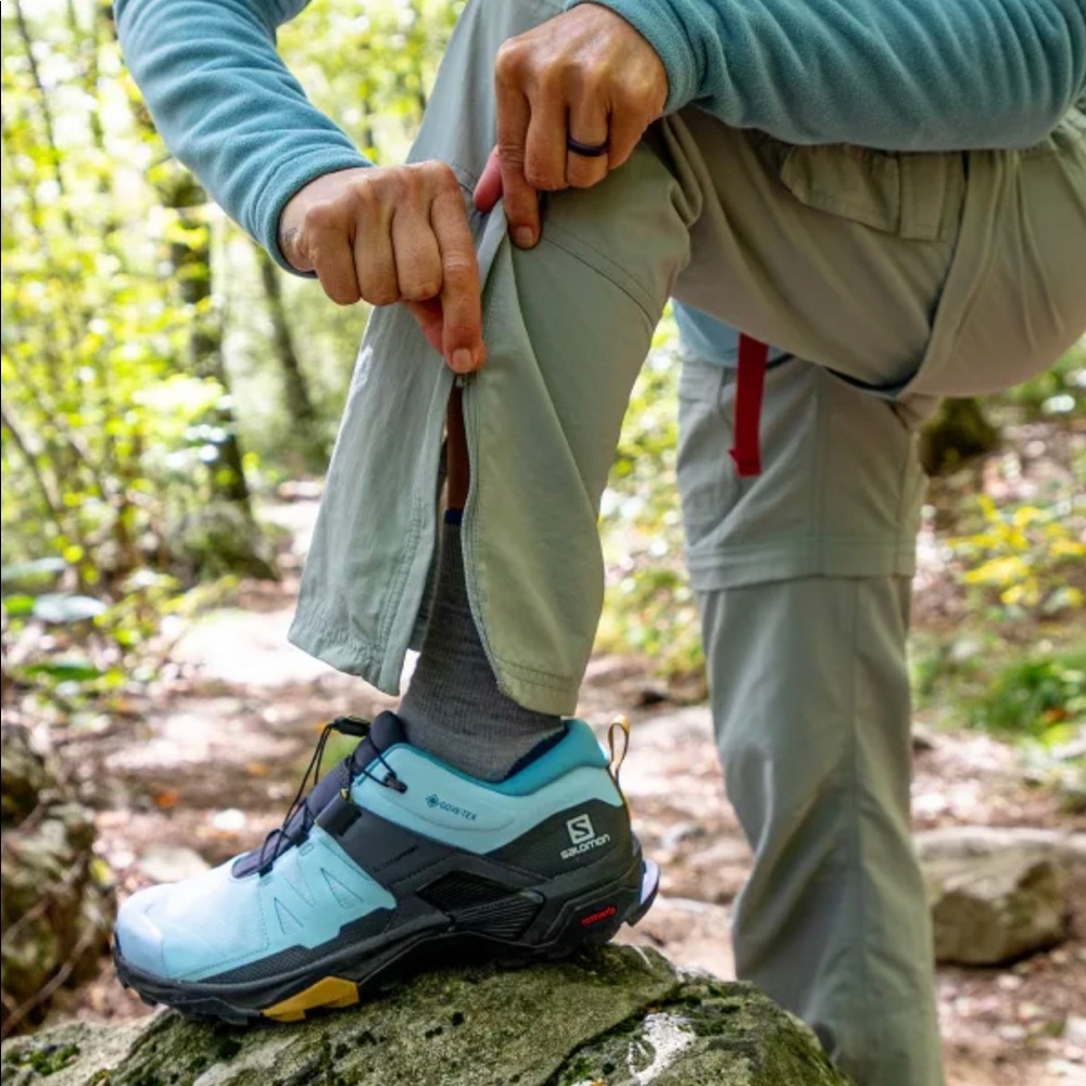 Women's Hiking Cargo Zip-Off Pants - Neutral Grey